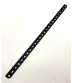Rack strip 25h (317 mm) matte dark grey