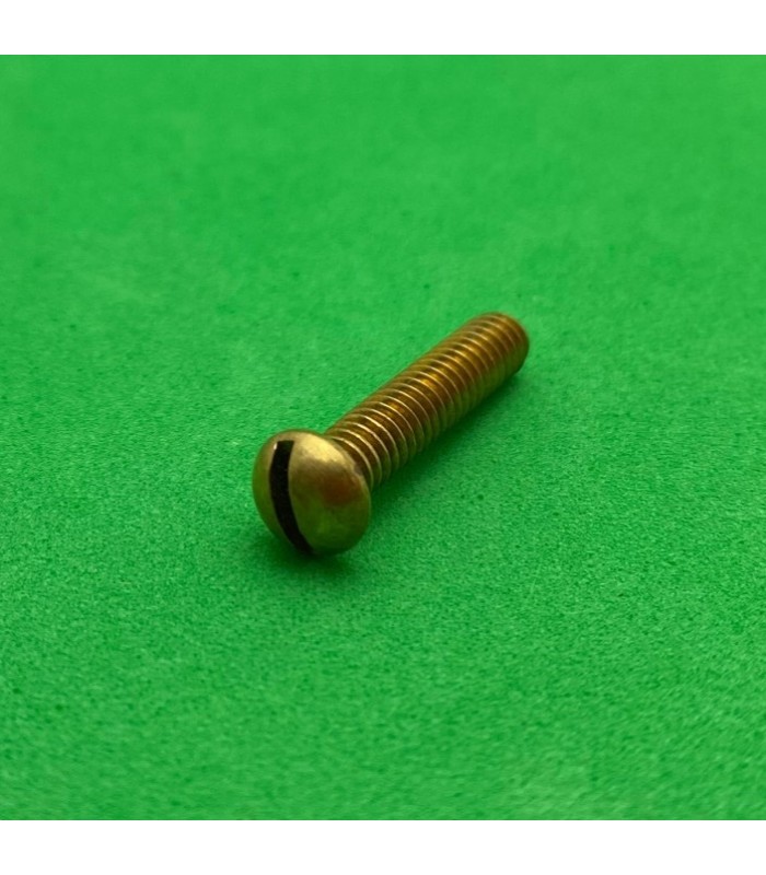Vis tête fendue bombée 19mm laiton Vis tête fendue bombée 19mm laiton