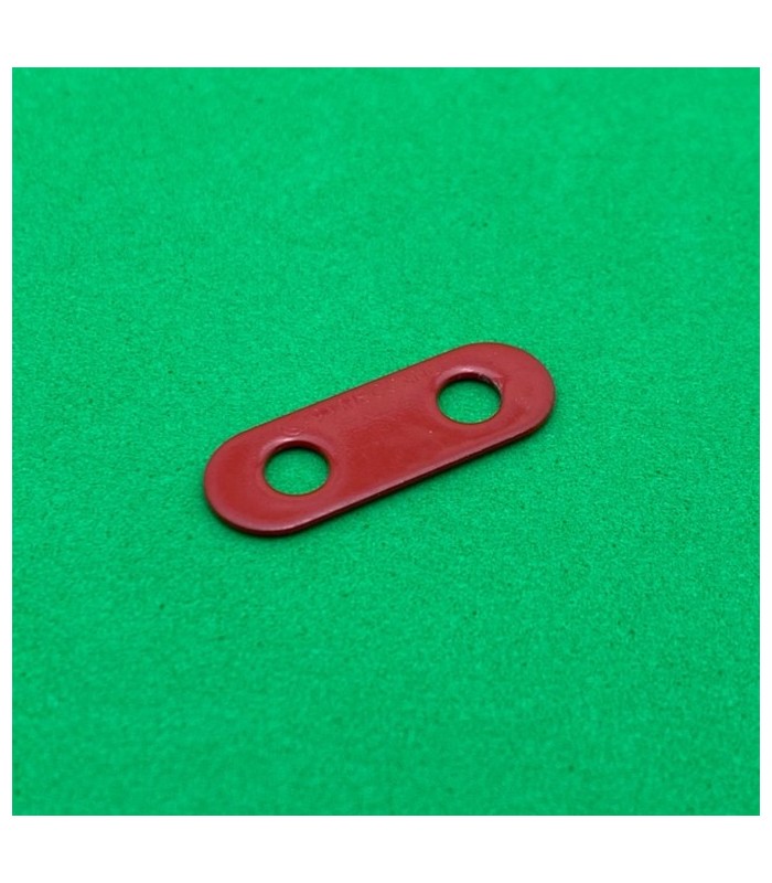Bande étroite 2 trous rouge