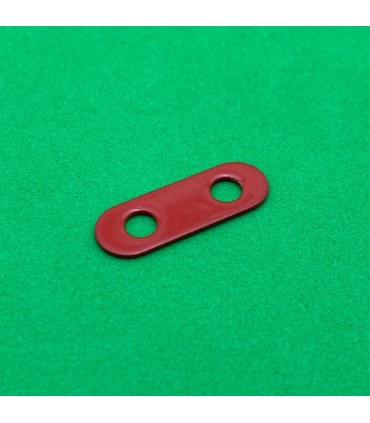 Bande étroite 2 trous rouge