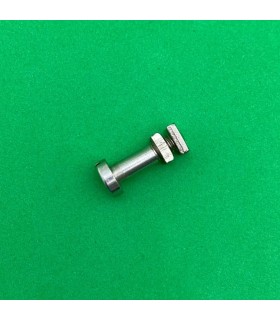 Boulon pivot 16mm tête fendue laiton nickelé avec 2 écrous nickelés