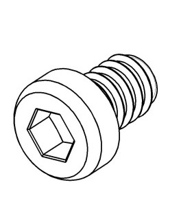 Allen bolt 6 sections 5.8mm zn