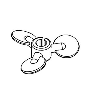 Split propeller neon orange