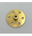 Bush wheel 6 holes brass platted