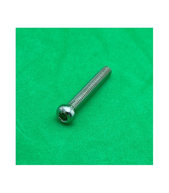 Allen bolt 6 sections 28 mm nickel-plated appearance