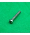 Allen bolt 6 sections 28 mm nickel-plated appearance