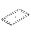 Plaque flexible métal 5x9tr (115x60mm) jaune