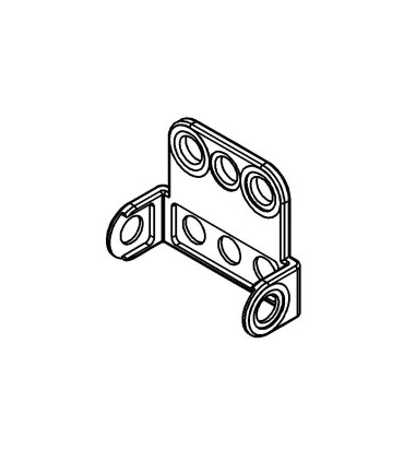 Mj short flanged double bracket 6x1 grass green