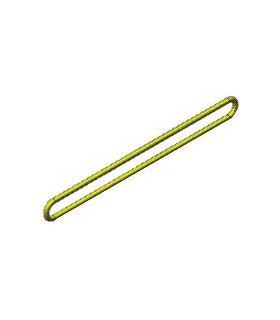 Courroie ø 50 ep1.6 lg 1.6 jaune