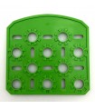 NMJ plate with 1 curved edge grass green