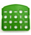 NMJ plate with 1 curved edge grass green