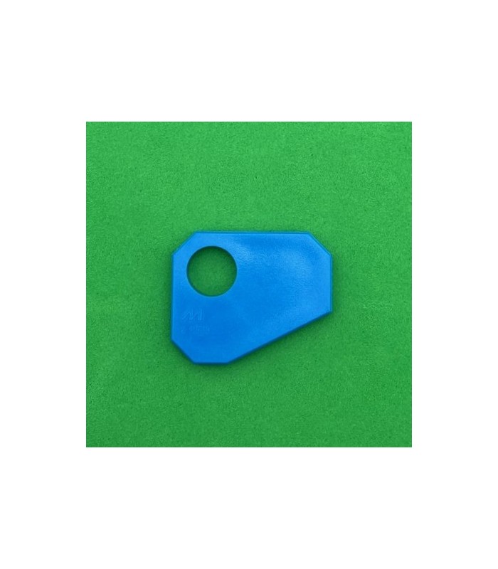 NMJ petite plaque octogonale à 1 trou bleu clair NMJ petite plaque octogonale à 1 trou bleu clair