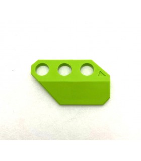 NMJ Right hand angled Plate 3 holes light green
