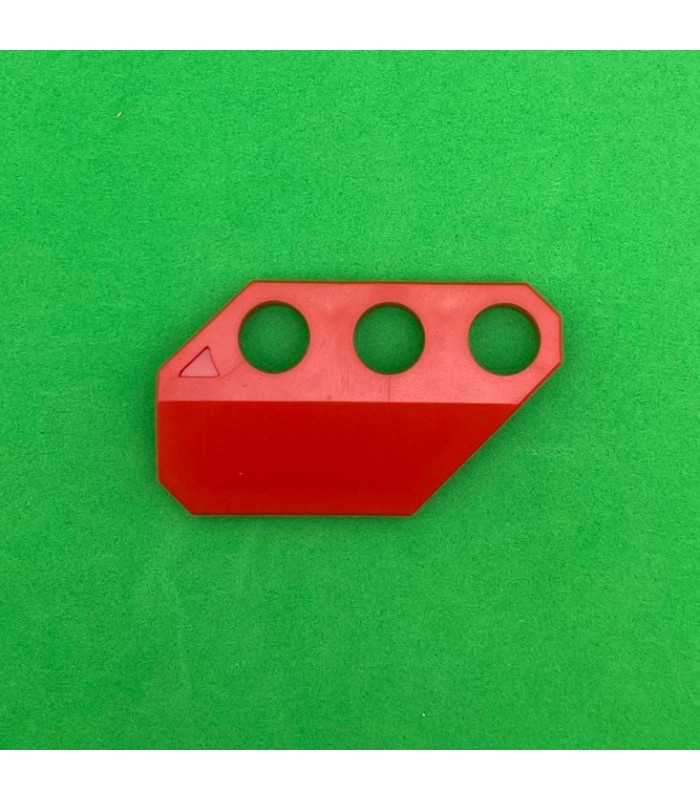 NMJ Left hand angled Plate 3 holes red NMJ Left hand angled Plate 3 holes red
