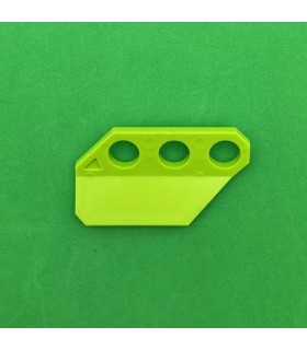 NMJ Right hand angled Plate 3 holes light green