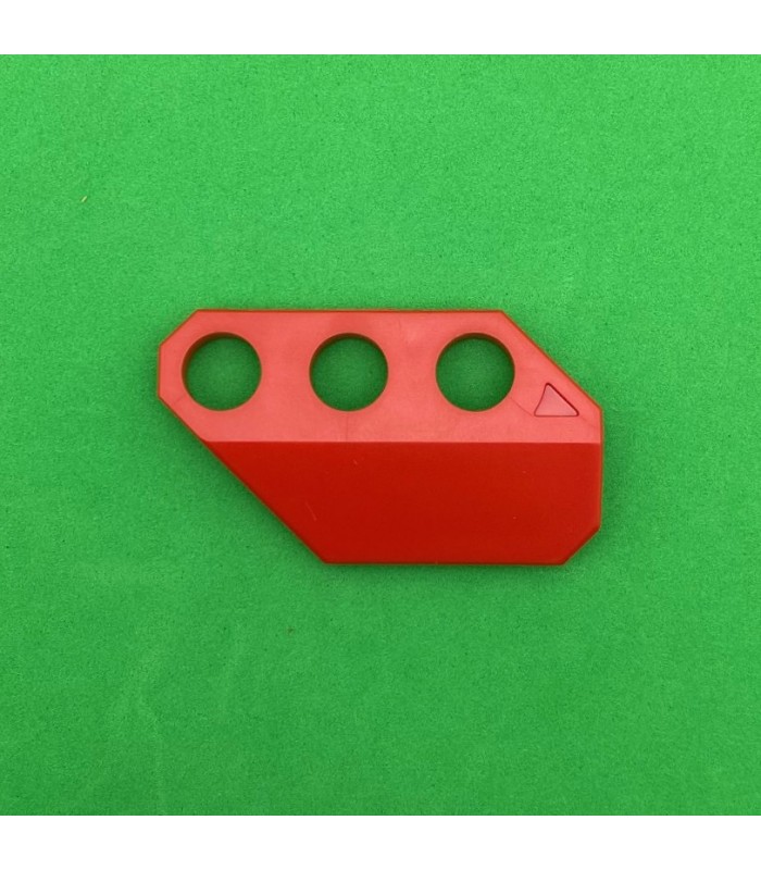 NMJ plaque coudée à 135° coté droit 3 trous rouge