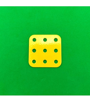 Flat plate 3x3 h (38x38mm) yellow second hand