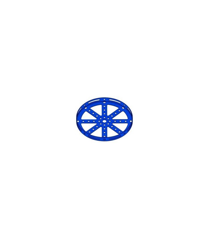 Flasque circulaire a rebord 135mm bleu Flasque circulaire a rebord 135mm bleu