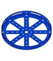 Flasque circulaire a rebord 135mm bleu