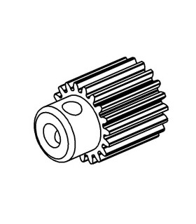 Pinion 19 th w.13 mm brass second hand