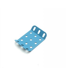Flanged plate 3x3 holes TO 135° frost blue (pack of 5)