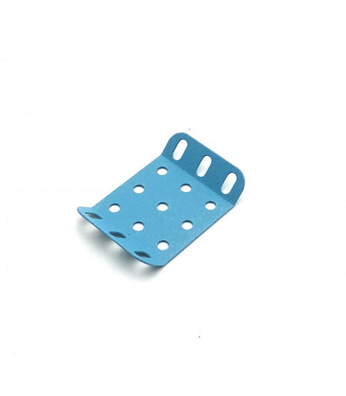Flanged plate 3x3 holes TO 135° frost blue