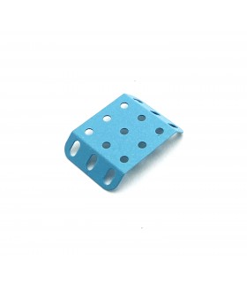 Flanged plate 3x3 holes TO 135° frost blue
