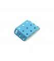 Flanged plate 3x3 holes TO 135° frost blue