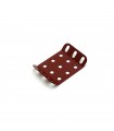 Flanged plate 3x3 holes TO 135° metal burgundy (pack of 10)