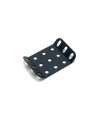 Flanged plate 3x3 holes TO 135° charcoal grey (pack of 10)