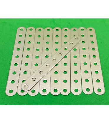 Bande 9 tr flexible beige metal (lot de 10)