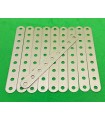 Bande 9 tr flexible beige metal (lot de 10)