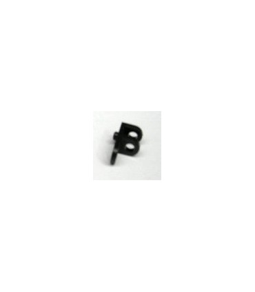 Support fixe double plastique noir