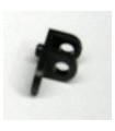 Support fixe double plastique noir