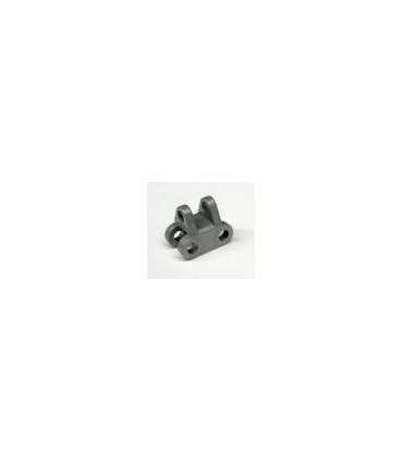 Support mobile double plastique gris alu