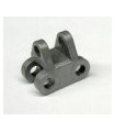 Support mobile double plastique gris alu