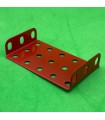 Plaque à rebords 5x3 tr (60x40 mm) rouge