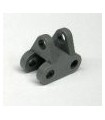 Support mobile double plastique gris