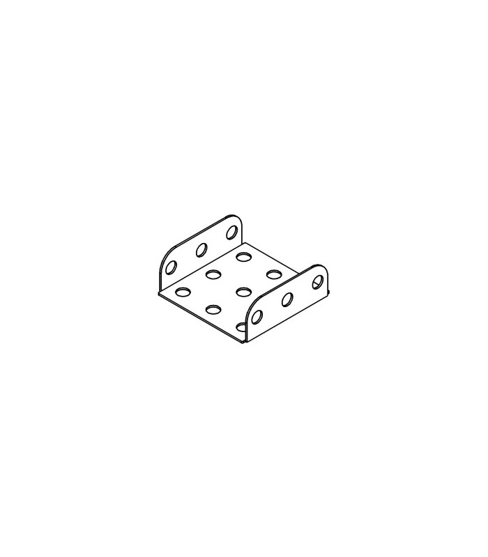 Flanged plate 3x3 h (38x38 mm) yellow Flanged plate 3x3 h (38x38 mm) yellow