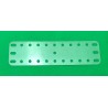 Flexible plate 3x11h transparent plastic