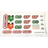 Stickers for model 3102 (junior) Stickers for model 3102 (junior)