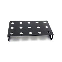 Flanged Plate 5x3 tr (60x40 mm) matt black