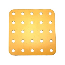 Plaque rigide 5x5 trous jaune/orange