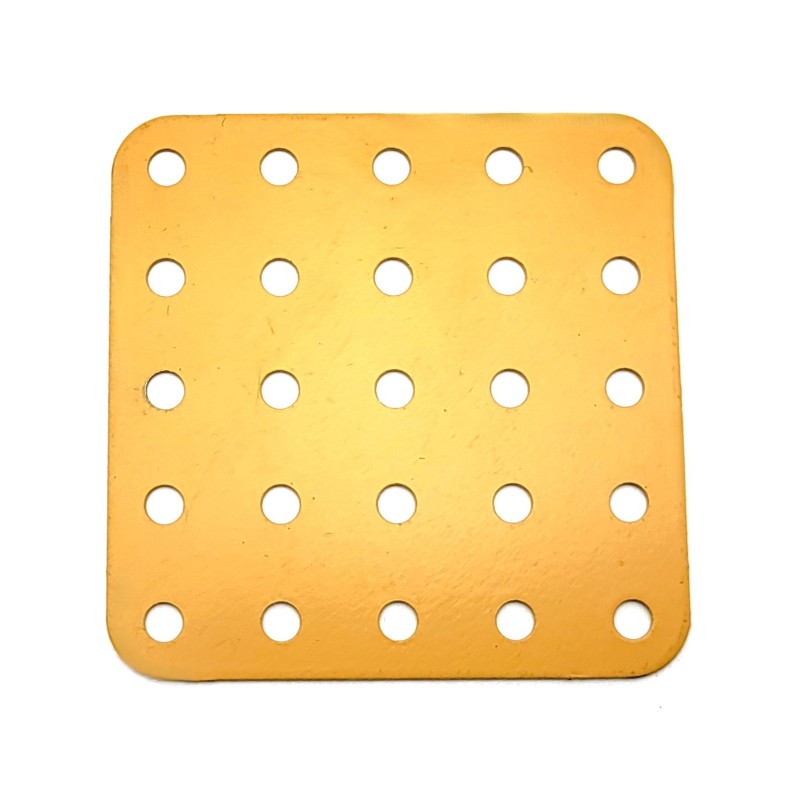 Plaque rigide 5x5 trous jaune/orange