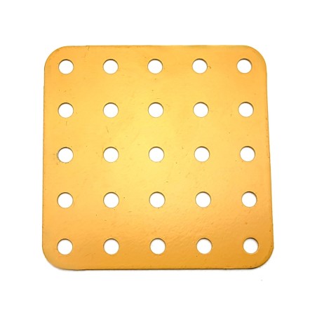 Plaque rigide 5x5 trous jaune/orange