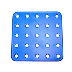 Plaque rigide 5x5 trous bleu