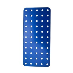 Plaque rigide 11x5 trous bleu