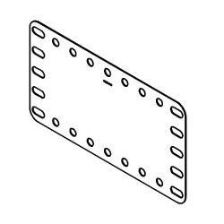 Flexible plate 5x9h (115x60mm) transparent plastic