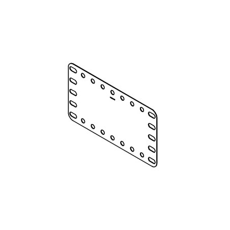 Plaque flexible 5x9tr (115x60mm)  plastique transparent