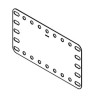 Flexible plate 5x9h (115x60mm) transparent plastic